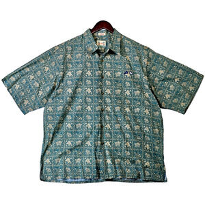 Reyn Spooner Hawaiian Bird Flag Regency CottonLawn Lahaina Sailor Aloha Shirt XL